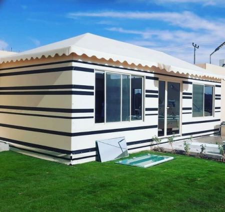 بيوت شعر الرياض من مؤسسة أبراج العمارية تصميم فاخر وتركيب احترافي بأفضل الأسعار